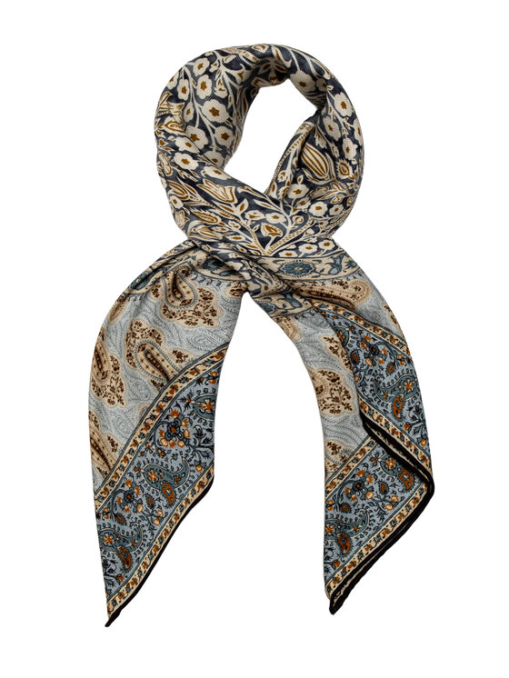 ALLORA BE UNIQUE ALLORA BE UNIQUE Foulard wool & silk Blu