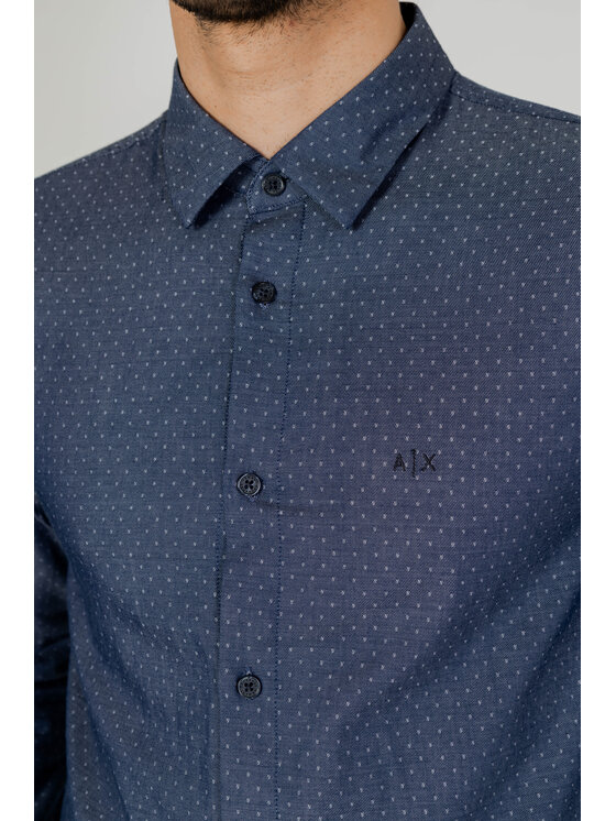 Armani Exchange Armani Exchange Košeľa 3DZC09 ZN4AZ Modrá To Fit