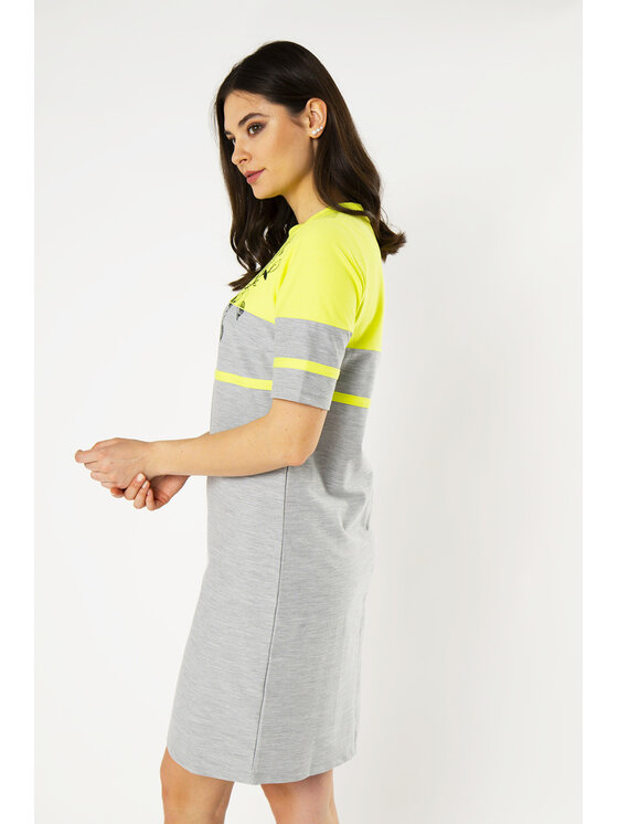 QUIOSQUE QUIOSQUE Každodenné šaty LIME FLOW DRESS Sivá Regular Fit