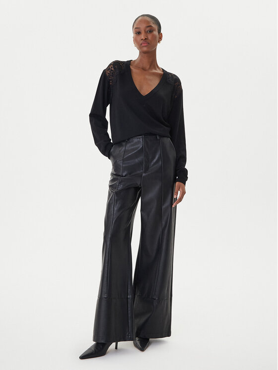 ICONA ICONA Megztinis RI5NT074 Juoda Regular Fit