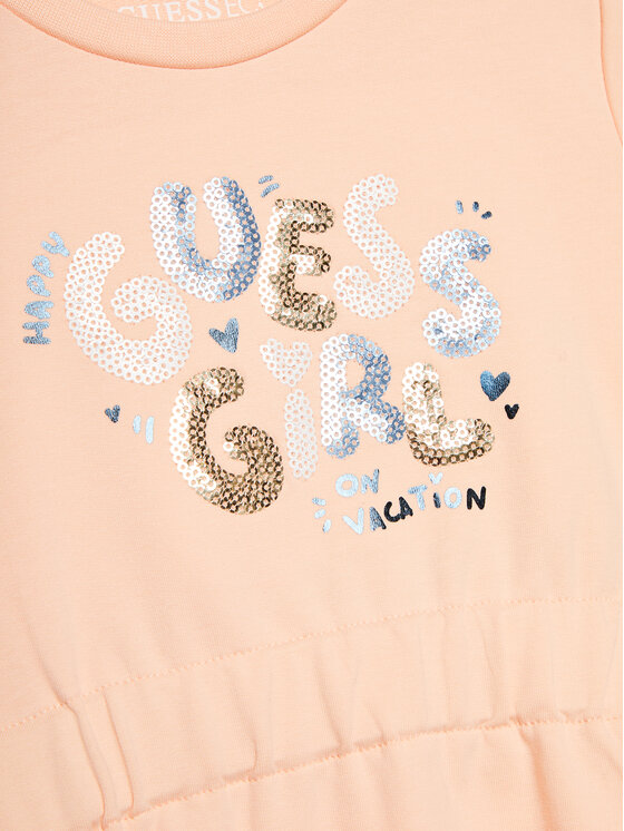 Guess Guess Vsakodnevna obleka K4GK07 KAE23 Koral Regular Fit