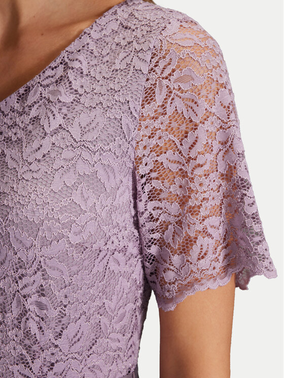 Swing Swing Sukienka koktajlowa 5AH16300 Fioletowy Regular Fit