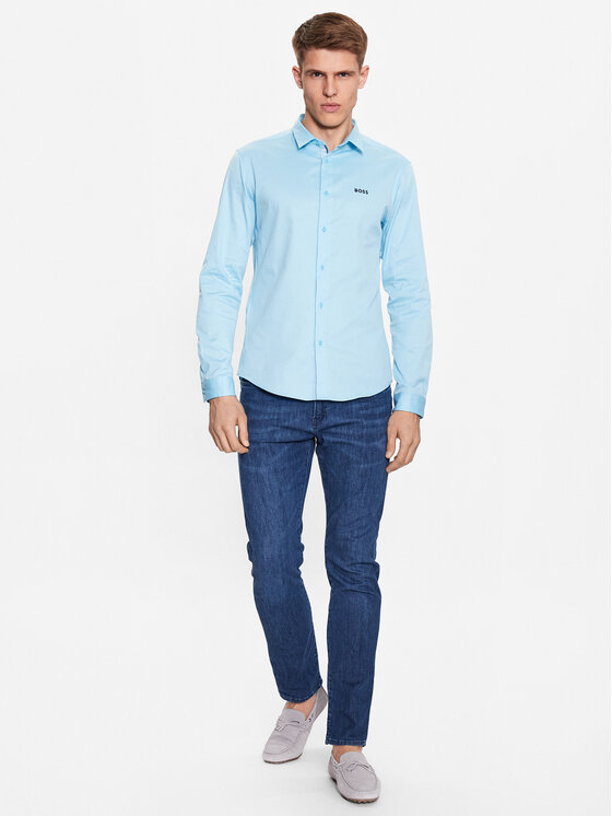 Camicia 50487527 Blu Regular Fit