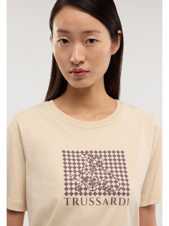 Trussardi Trussardi T-Shirt G1346000246N002 Biały Regular Fit