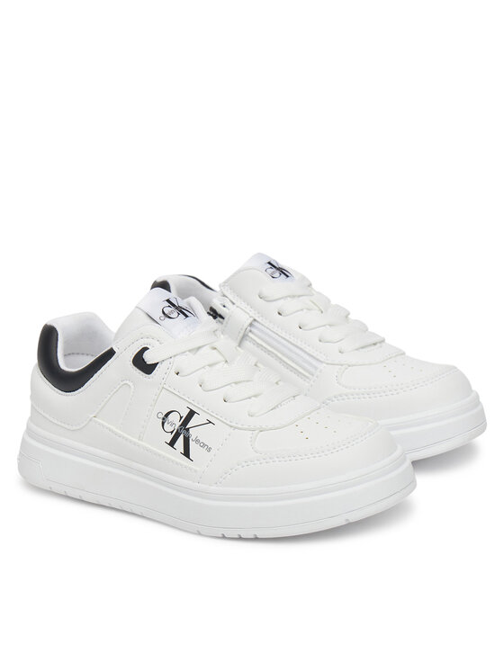 Calvin Klein Jeans Calvin Klein Jeans Сникърси Low Cut Lace-Up Sneaker V3X9-82090-1355 M Бял