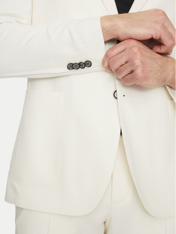 Michael Kors Michael Kors Sacou MK0SB01067 Écru Regular Fit