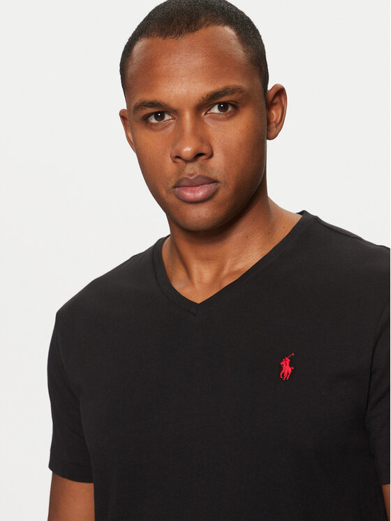 Polo Ralph Lauren Polo Ralph Lauren T-Shirt Classics 710671453010 Czarny Custom Slim Fit