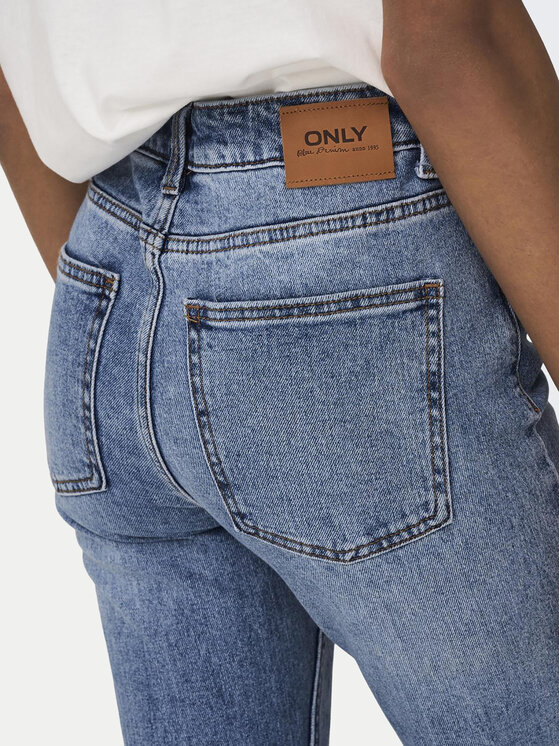 ONLY ONLY Blugi Emily 15195573 Albastru Straight Fit