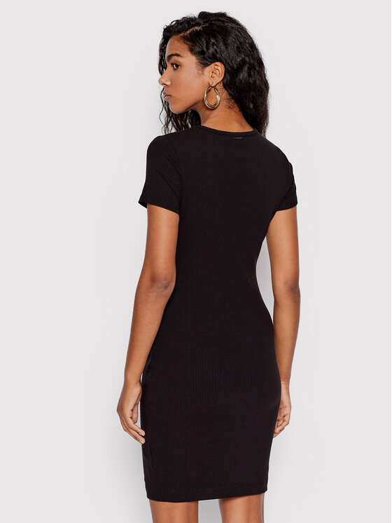 Guess Guess Trikotažinė suknelė Lana WBYK95 KB9E2 Juoda Slim Fit