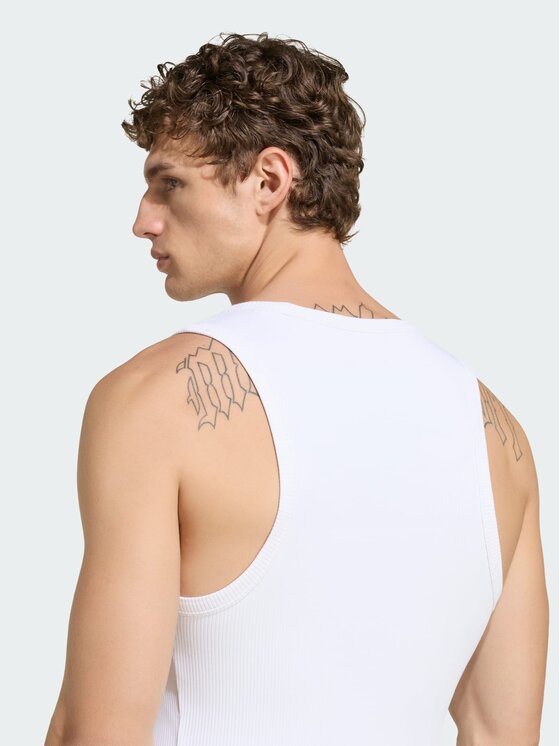adidas adidas Tank top 161555 Biały Fitted Fit