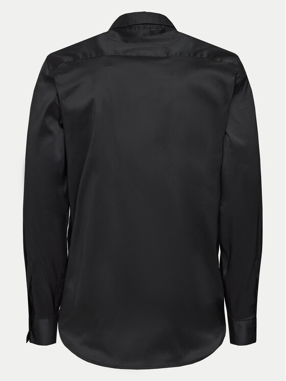 Richmond X Richmond X Πουκάμισο Lancan UMP24105CA Μαύρο Slim Fit