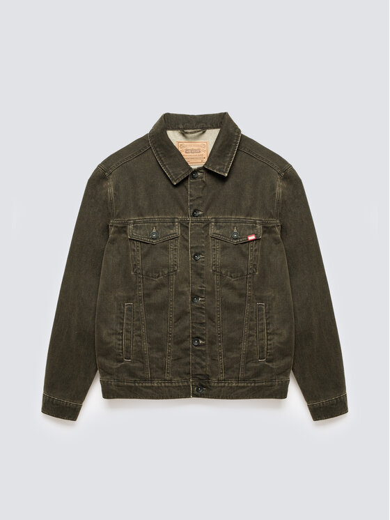 BIG STAR BIG STAR Kurtka jeansowa CHARLIE Brązowy Basic Fit