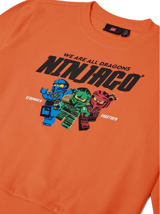 LEGO LEGO Felpa Ninjago 11010944 Arancione Regular Fit