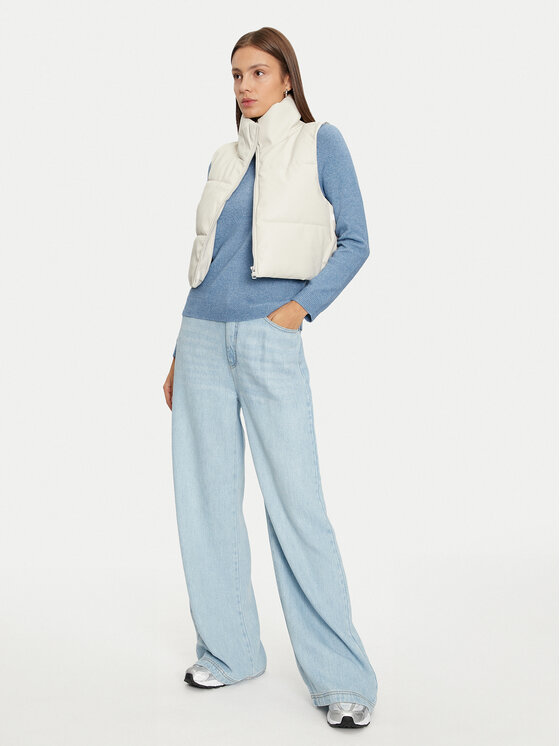 ONLY ONLY Bezrękawnik Elsie 15322028 Beżowy Regular Fit