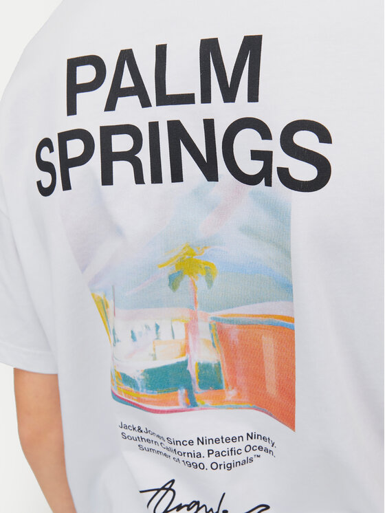 Jack & Jones Junior Jack & Jones Junior Marškinėliai Joraruba 12257134 Balta Volume Fit