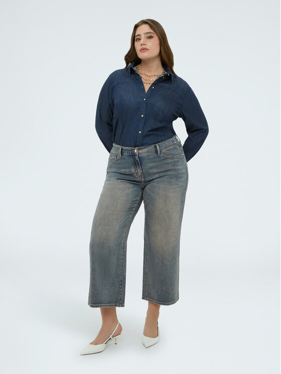 Fiorella Rubino Fiorella Rubino Jeans P498T005253N004 Blu Boxy Fit