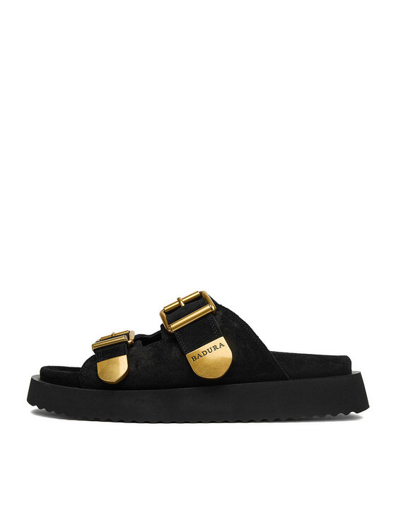 Badura Badura Pantoletten CYCLAMEN-80033-25 Schwarz