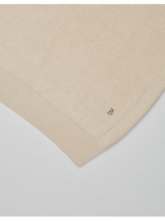 Borgio Borgio Polo crespino Beżowy jasny Classic Fit