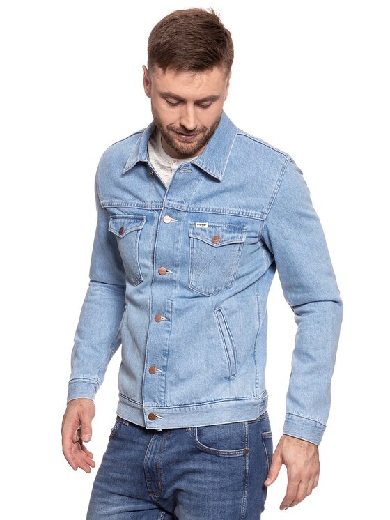 Wrangler Wrangler Giacca di jeans REGULAR JACKET Blu Regular Fit