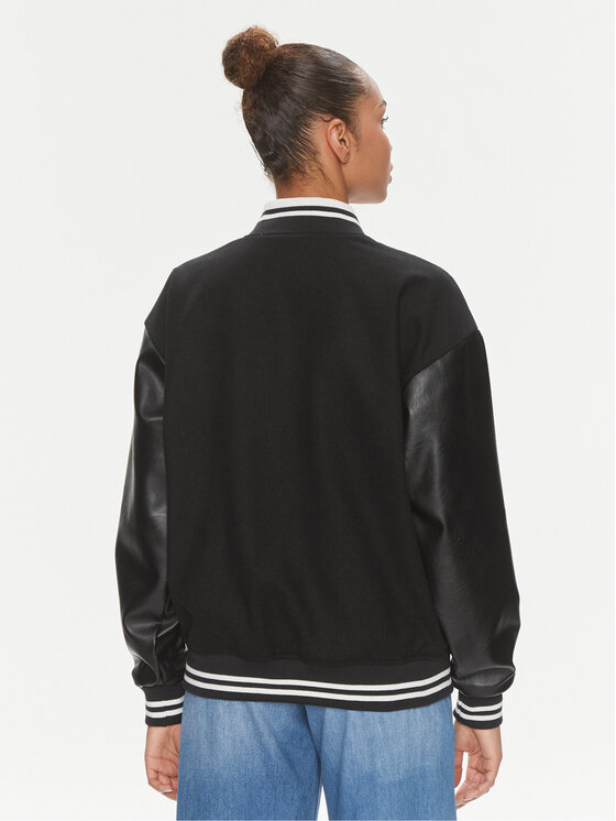 Vans Vans Яке бомбър Varsity Club Bomber VN000GJR Черен Regular Fit
