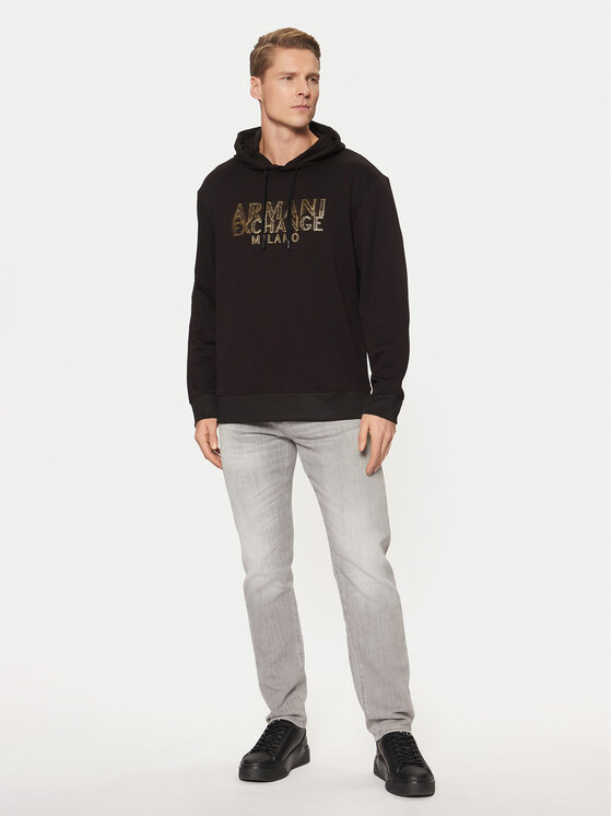 Armani Exchange Armani Exchange Pulóver XM000332 AF12269 UC001 Fekete Regular Fit