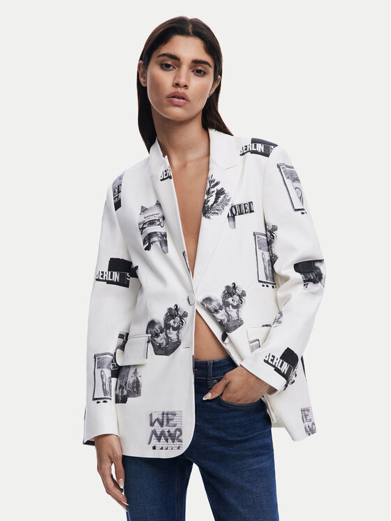 Sakko Desigual, Größe S Weiß 25SWEW15
