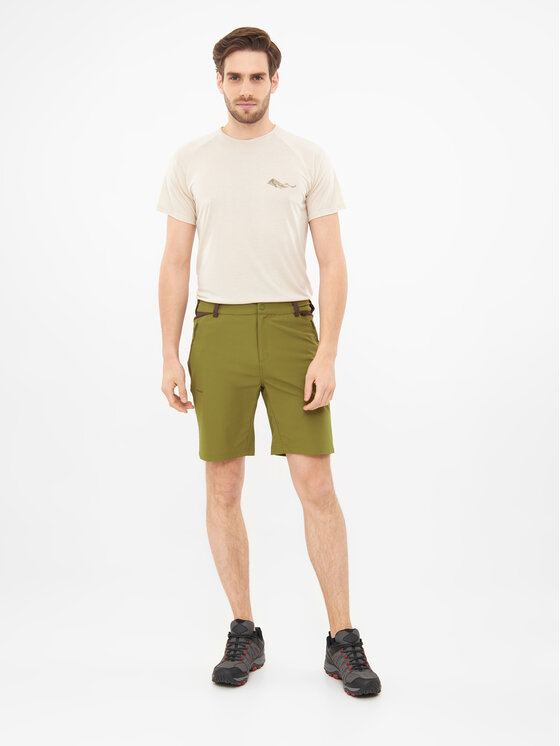 Viking Viking Szorty Spodenki Sequoia Bamboo Man Zielony Regular Fit