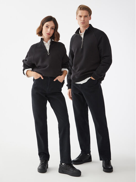 Americanos Americanos Blugi Unisex Delaware Negru Straight Leg