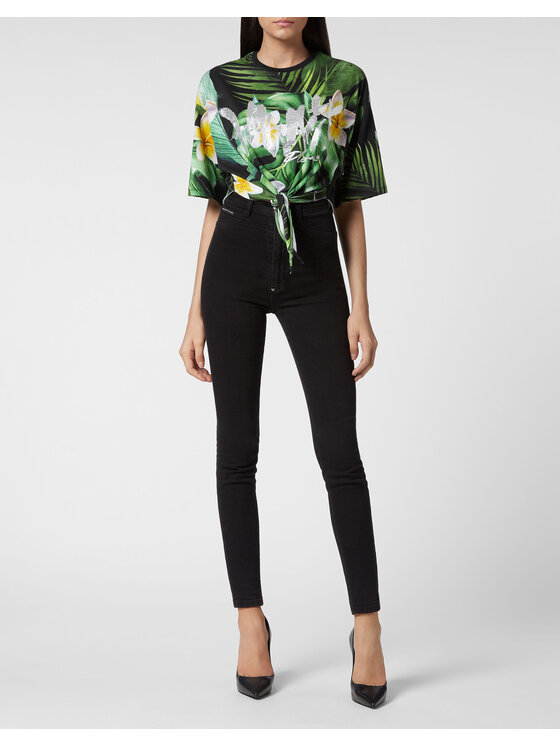 PHILIPP PLEIN PHILIPP PLEIN T-Shirt 3505 Zelená Regular Fit