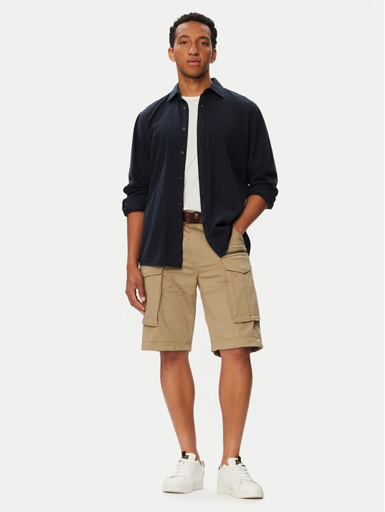 G-STAR G-Star Raw Szorty materiałowe Rovic D08566-5126-239 Beżowy Relaxed Fit