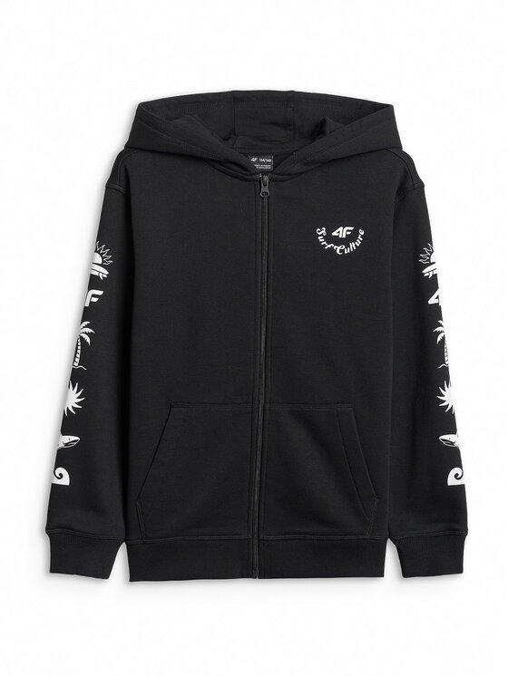 4F 4F Bluza SKATE & RIDE Czarny Loose Fit