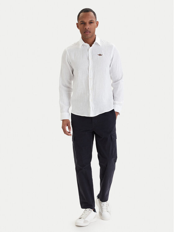 Aeronautica Militare Aeronautica Militare Košile 261CA1321UCT03089 Bílá Regular Fit