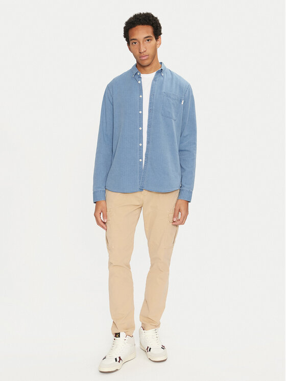Pepe Jeans Pepe Jeans Koszula jeansowa Maison PM308712 Niebieski Regular Fit