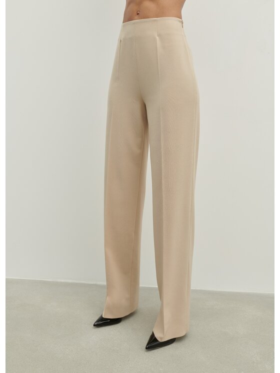 La Mania La Mania Pantalone da abito ROMANTIC Beige Casual Fit