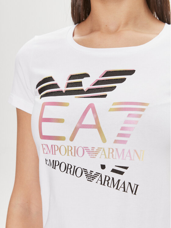 EA7 Emporio Armani EA7 Emporio Armani T-Shirt 3DTT30 TJFKZ 1100 Weiß Slim Fit