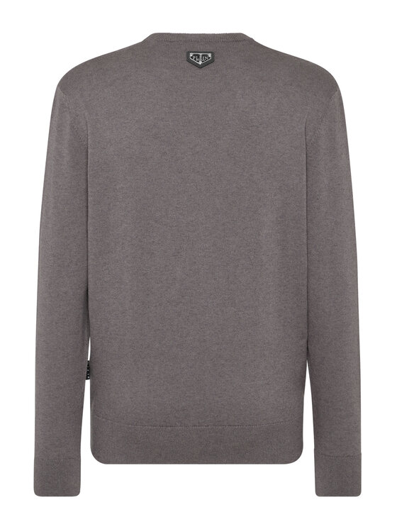 PHILIPP PLEIN PHILIPP PLEIN Longsleeve 22873 Szary Regular Fit