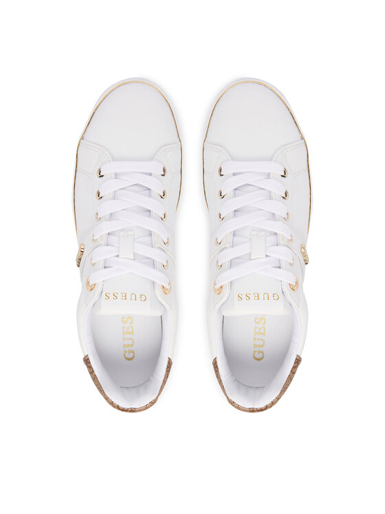 Guess Guess Sneakersy FLFBTZ ELE12 Biela