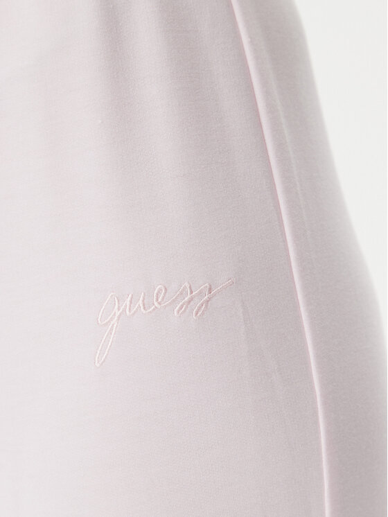 Guess Guess Spodnie materiałowe O5GB05 KCQP2 Różowy Regular Fit