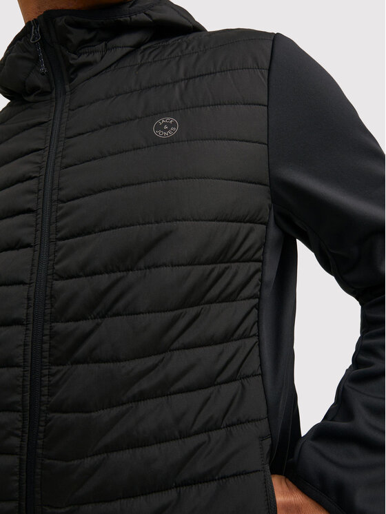 Jack&Jones Jack&Jones Демісезонна куртка Multi Quilted 12182242 Чорний Regular Fit