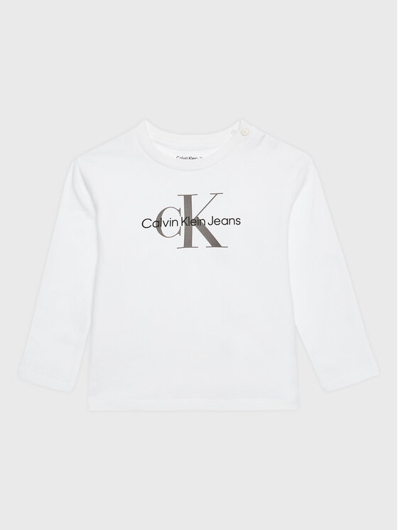 Calvin Klein Jeans Calvin Klein Jeans Bluză Monogram IN0IN00005 Alb Regular Fit