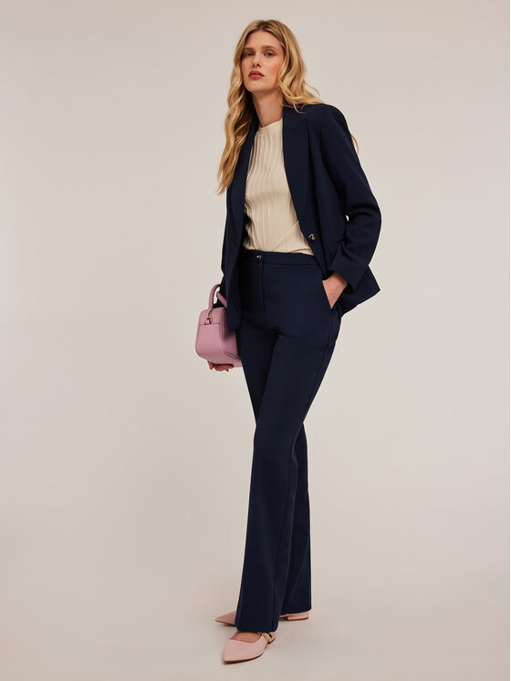 Motivi Motivi Pantaloni di tessuto P266Q003891N034 Blu Over Fit