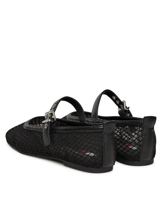 Tommy Jeans Tommy Jeans Μπαλαρίνες Tjw Mesh Maryjane Ballerina EN0EN02872 Μαύρο