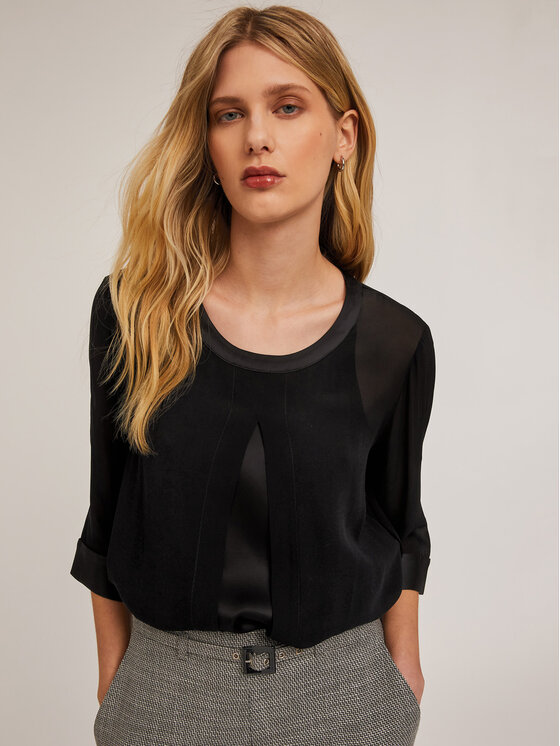 Motivi Motivi Blusa 2770W000691N033 Nero Regular Fit