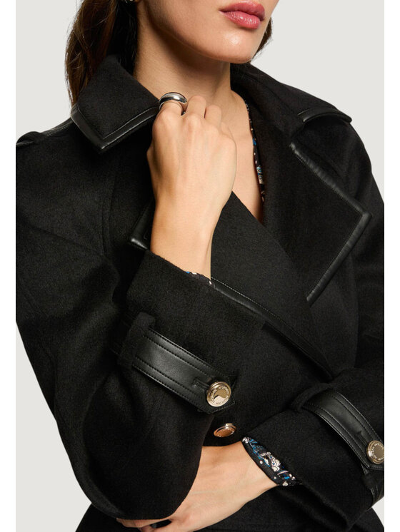 Morgan De Toi Morgan De Toi Cappotto 252-GPLAY Nero Casual Fit