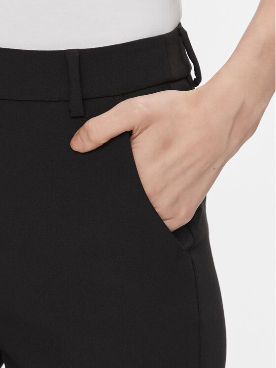 Weekend Max Mara Weekend Max Mara Kalhoty z materiálu Rana 2415131021 Černá Slim Fit
