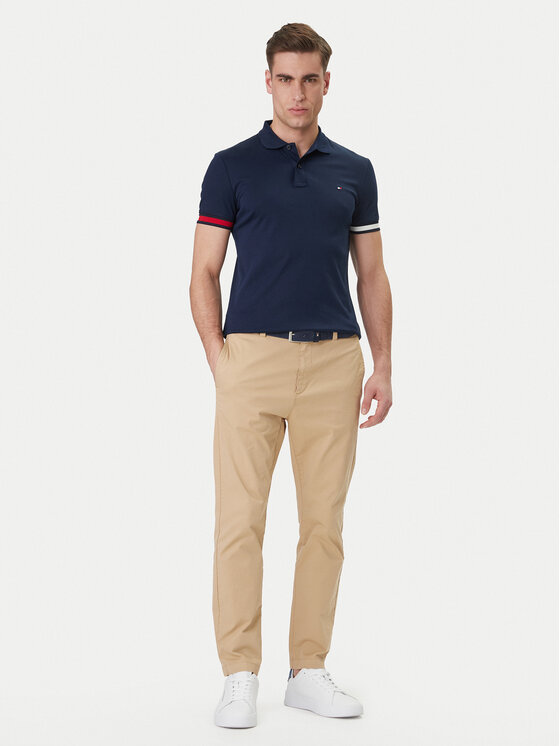 Tommy Hilfiger Tommy Hilfiger Polo MW0MW42743 Tumši zils Slim Fit
