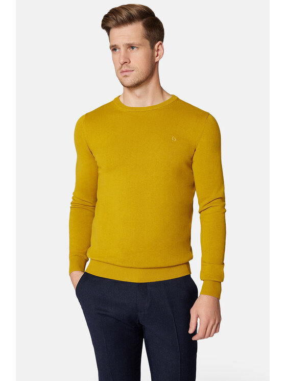 Lancerto Męski Sweter, rozmiar S, Żółty, Morey SW073223000026