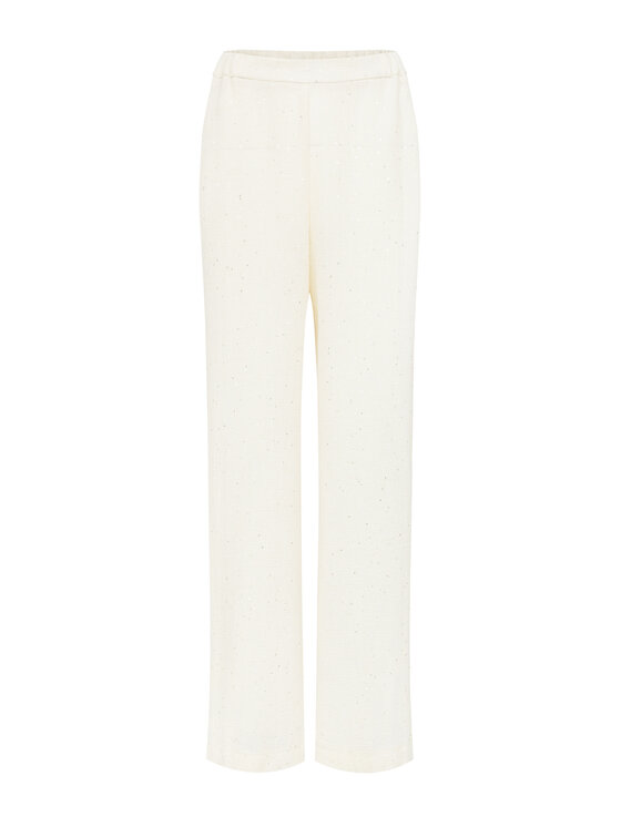 KMX KMX Spodnie materiałowe 808470009 Écru Straight Fit
