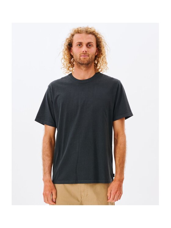Rip Curl Rip Curl T-Shirt Plain Wash Tee Czarny Relaxed Fit