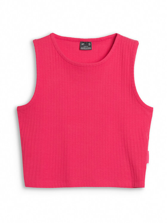 4F 4F Tank top MIDSHOP TEXTILE Różowy Slim Fit